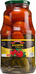 Lucoria - Ассорти овощное огурцы + томаты, 1800 г